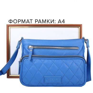 Жіноча шкіряна сумка LASKARA (Ласкара) LK-DS256-blue Синій