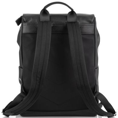 Мужской кожаный рюкзак черный Tiding Bag NM29-88066A Черный