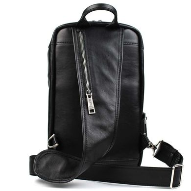 Мужской рюкзак слинг на одно плечо TARWA GA-0910-4lx Наппа Черный