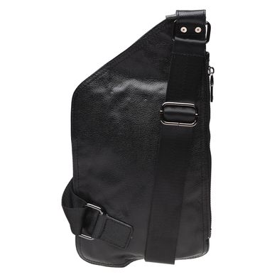 Чоловічий шкіряний рюкзак на плече Keizer K1323-black