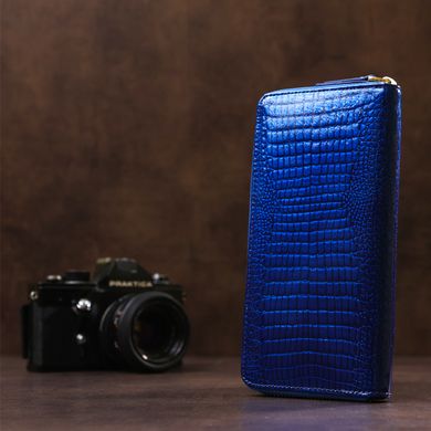Кошелек женский ST Leather 18435 (S7001A) лакированный Синий