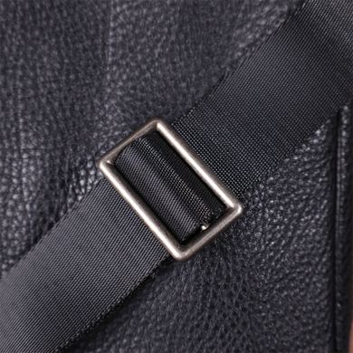 Оригинальная мужская сумка через плечо из натуральной кожи SHVIGEL sale_15016 Черная
