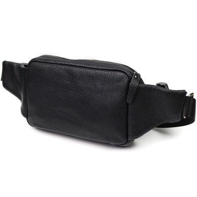 Оригинальная мужская сумка через плечо из натуральной кожи SHVIGEL sale_15016 Черная