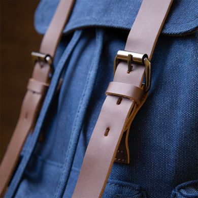 Рюкзак туристический текстильный унисекс Vintage 20609 Синий