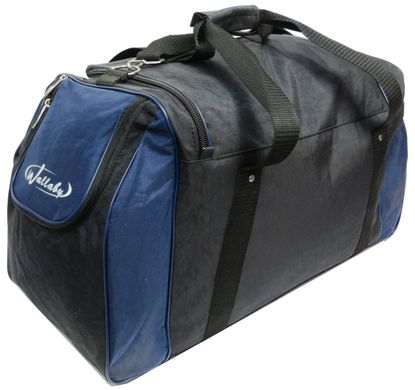 Спортивна сумка Wallaby 447-1 чорний з синім, 59 л