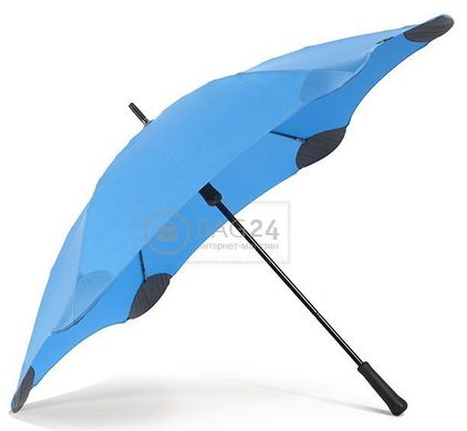Женский механический зонт-трость с большим куполом, противоштормовой BLUNT Bl-classic-blue, Голубой
