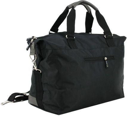 Дорожня сумка-саквояж 25 л Wallaby 2554-2 чорний із сірим