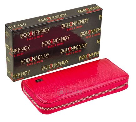 Жіночий гаманець рожевого кольору з лакованої шкіри BODENFENDY