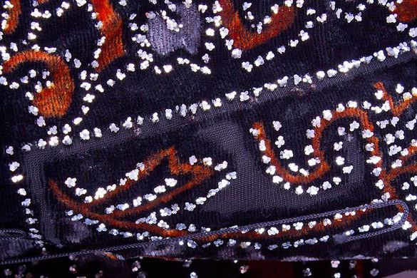 Стильний оксамитовий шарфик для жінок ETERNO ES0206-6-1, Чорний