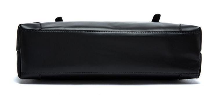 Мужской кожаный портфель TIDING BAG 7082A Черный