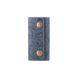 Красива блакитна шкіряна ключниця з кріпленням на карабіні, колекція "Let's Go Travel"