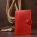 Стильный матовый кожаный тревел-кейс Shvigel 16519 Красный