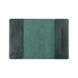 Красивая зеленая обложка для паспорта с художественным тиснением"Mehendi Art"