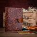 Гарний Картхолдер кольору пряність з натуральної шкіри на кобурною гвинті, колекція "Mehendi Art"