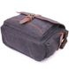 Горизонтальная мужская сумка с клапаном текстильная 21247 Vintage Черная