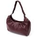 Красивая женская сумка багет KARYA 20839 кожаная Бордовый