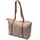 Оригинальная двухцветная женская сумка из натуральной кожи Vintage 22304 Бежевая