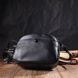 Удобная женская сумка через плечо из натуральной кожи 22133 Vintage Черная