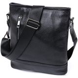 Кожаная стильная мужская сумка через плечо SHVIGEL 11604 Черный фото