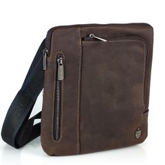 Мужская кожаная сумка в винтажном стиле Royal Bag RB-V-JMD4-0030C Коричневый