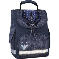 Рюкзак школьный каркасный с фонариками Bagland Успех 12 л. серый 506 (00551703) 80217108