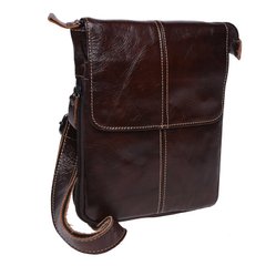 Мужская кожаная сумка Keizer K18713-brown