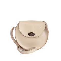 Женская кожаная сумка Круглая бежевая Blanknote TW-RoundBag-beige-ksr