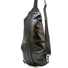 Рюкзак-слинг на одно плечо из натуральной кожи TARWA Govard GA-0705-3md Черный