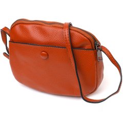Отличная женская сумка через плечо из натуральной кожи 22134 Vintage Коричневая