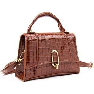 Каркасное небольшое кроссбоди из эко-кожи Lilly P2-17068985C Коричневый
