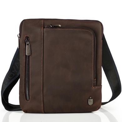 Мужская кожаная сумка в винтажном стиле Royal Bag RB-V-JMD4-0030C Коричневый