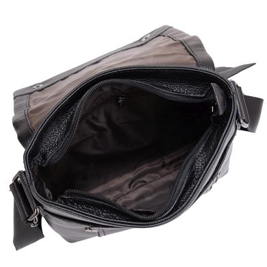 Кожаная сумка-мессенджер Tiding Bag NM20-8153A Черный