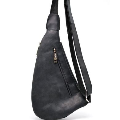 Компактный кожаный рюкзак на одно плечо RA-3026-3md TARWA Черный