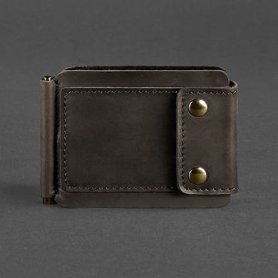 Чоловіче шкіряне портмоне темно-коричневе 10.0 затиск для грошей Crazy Horse Blanknote BN-PM-10-o