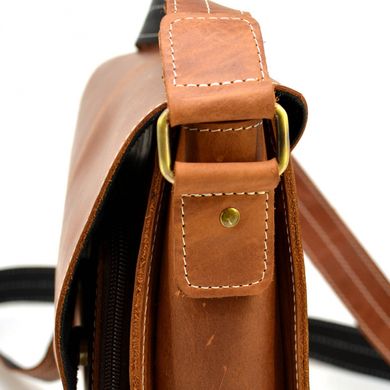Шкіряна сумка-планшент через плече RB-3027-4lx бренду TARWA руда Коричневий