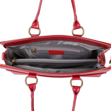 Жіноча сумка з якісного шкірозамінника LASKARA (Ласкарєв) LK10199-red Червоний