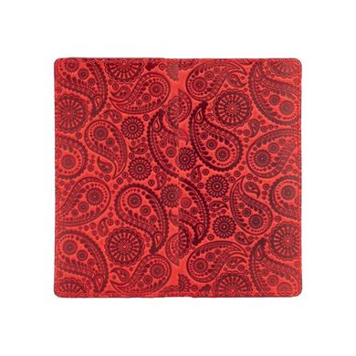 Оригінальний червоний гаманець на 14 карт з натуральної матової шкіри, колекція "Buta Art"