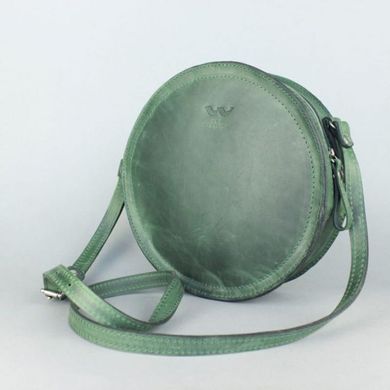 Женская кожаная сумка Amy S зеленая винтажная Blanknote TW-Amy-small-green-crz