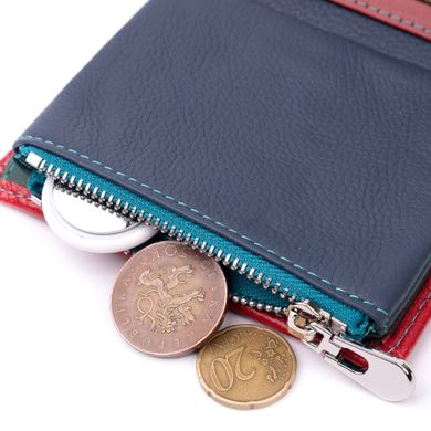 Яркий кожаный кошелек для женщин с интересной монетницей ST Leather 19448 Красный