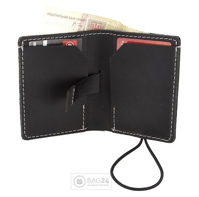 Добротный бумажник из натуральной кожи Handmade 00161