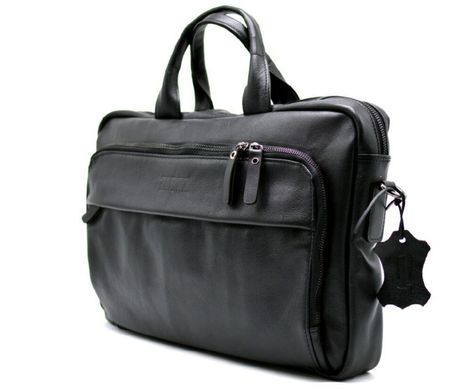 Ділова сумка-портфель для ноутбука GA-7334-1md TARWA, з натуральної шкіри Чорний