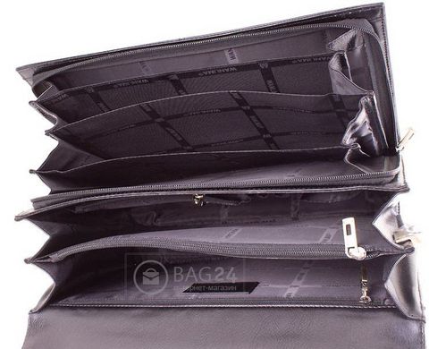 Ексклюзивний шкіряний портфель високої якості WANLIMA W50014900095, Чорний