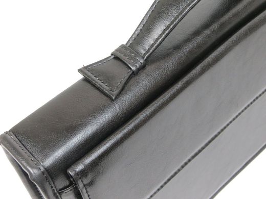 Деловая папка-портфель из эко кожи A-art 36TARK черная