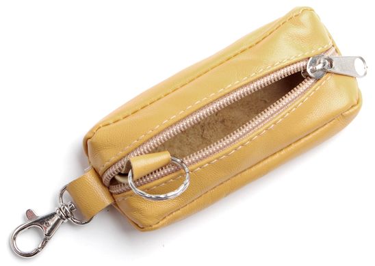 Изысканная кожаная ключница Handmade 15198, Желтый