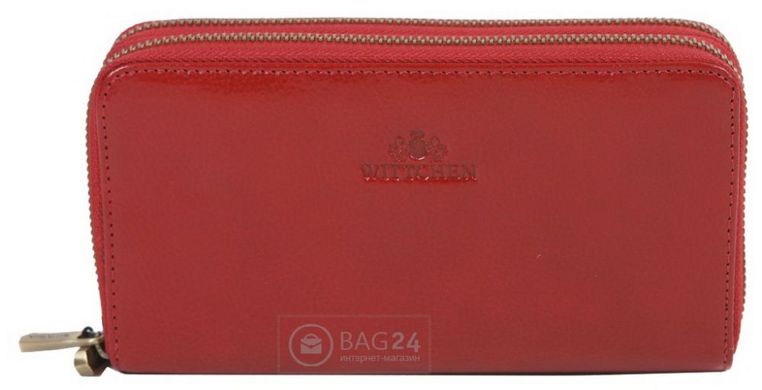 Многофункциональный женский кошелек красного цвета WITTCHEN 21-1-117-3, Красный