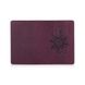 Фиолетовая дизайнерская кожаная обложка для паспорта с отделением для карт, коллекция "Mehendi Classic"