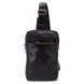 Кожаный мужской слинг, косуха, рюкзак на одно плечо GA-0205-3md TARWA Черный