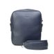 Натуральна шкіряна сумка Challenger S синій флотар Blanknote TW-Challenger-2-blue-flo