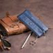 Ключниця-гаманець з кишенею унісекс ST Leather 19349 Темно-синій