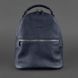 Натуральная кожаный мини-рюкзак Kylie синий Blanknote BN-BAG-22-navy-blue